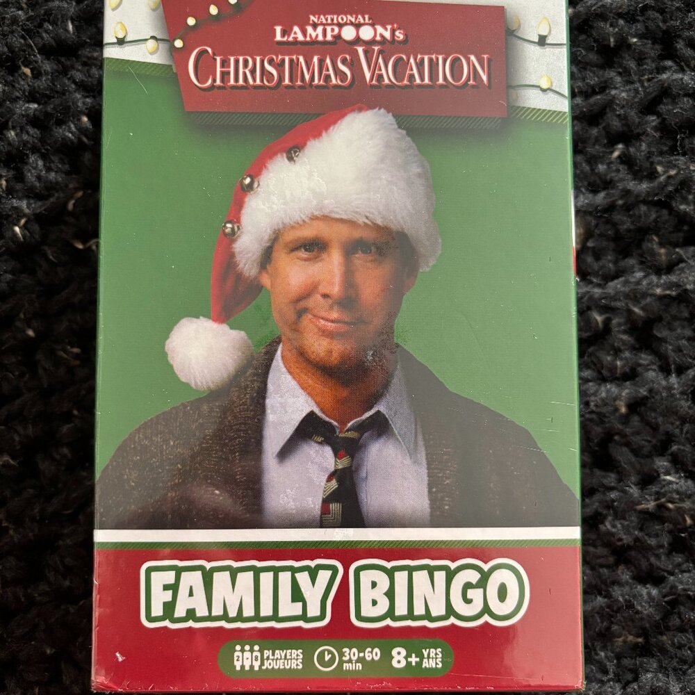 National Lampoon's Christmas Vacation Bingo game. New in box. Unopened.